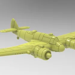 STL PACK - 20 Battle Planes of WW2 (Vol.1, scale 1:200) - PERSONAL USE