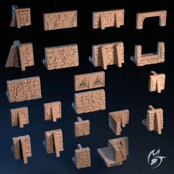 The Hunters Hall Bundle  - modular OpenLOCK terrain