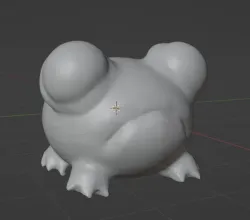 Very rotund finger frog