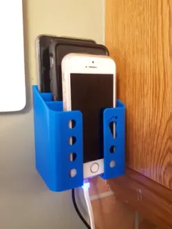 Wall 3 Phone Charging Station