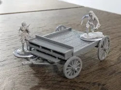 Wooden Flat Bed Wagon - D&D Scatter