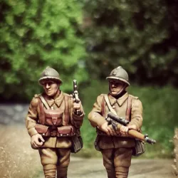 WW2 28mm french sniper team 2