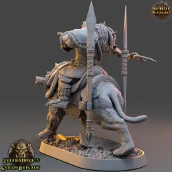 Zwoop Zauber on Cutter Cat - Zeithammer’s Green Brigade