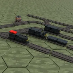 Armoured Train and Tracks WW2 (v2)