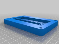 Base with more room and AAA battery holder for DIY Racing sim Sequential Shifter by bbeavis