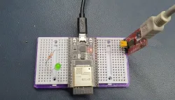 Breadboard fixture for esp32 dev kit V4