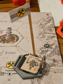 Burning Banners: Rage of the Witch Queen - hex piece