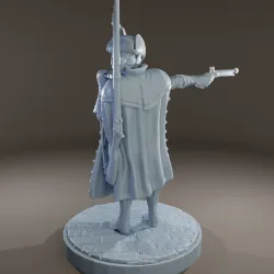 Calantha - Dark Elf Gunslinger Pose 2