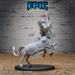 Centaur Knight Bow / Royal Cavalry / Armored Warrior / Horse Human Hybrid