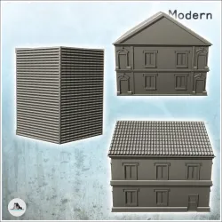 Colonial style house with tile roof (5) - Cold Era Modern Warfare Conflict World War 3 RPG  Post-apo