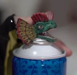 Cool Dilophosaurus Spray Cap.