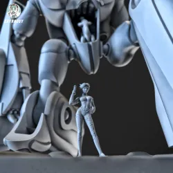 Curvy Robot 100mm  + Princess Pilot