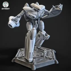 Curvy Robot 75mm  + Princess Pilot