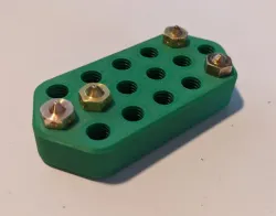 E3Dv6 Nozzle Storage Block
