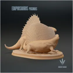 Edaphosaurus pogonias : Dimetrodon Attack