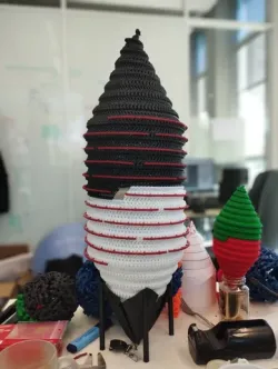 Educational model: Gas vesicle / scale 1:5,000,000