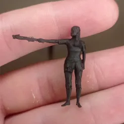 Female Half-Elf with crossbow