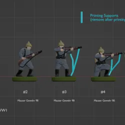 Geman Infantry WW1 16mm Scale