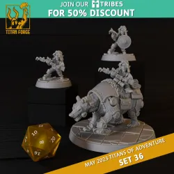 Halfling Female Artificier - RPG Hero Character D&D 5e - Titans of Adventure Set 36