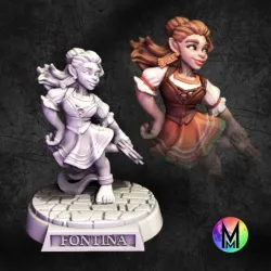 Halfling Townsfolk - Halflings of Maremonte ( Set of 6 Townsfolk Haflings npc )