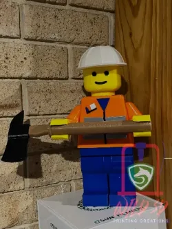 high vis legoman toilet roll holder