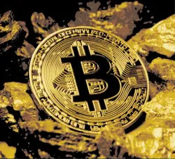 Hueforge - Bitcoin Over Gold