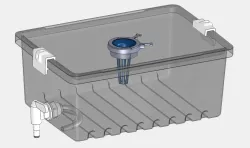 Hydroponic flood-and-drain bin system