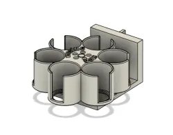 ikea skadis rotating paint stand