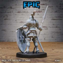Knight Sir Tristan Guarding / Royal Male Warrior / Fighting Guard / Armored Fighter / Evil Castle Encounter