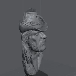 Lemmy inspired Scultpure, Wall Mount.
