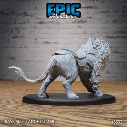 Lion Set / Carnival Wild Animal Artist / Funfair Cat Performer / Mysterious Circus Resident / Evil Predator Beast / African Cabinet Encounter
