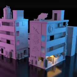 Liquor store cyberpunk store