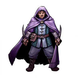 Male Human Rogue Assassin Miniature