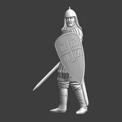 Medieval Byzantine high ranking infantryman