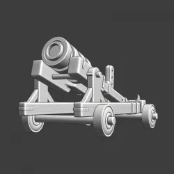 Medieval mobile bombard