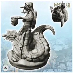 Medusa Gorgon with spear and head in hand (10) - Ancient Fantasy Magic Greek Roman Old Archaic Saga RPG DND