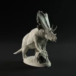 Mercuriceratops looking 1-35 scale pre-supported dinosaur