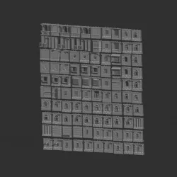 Modular Town Blocks of Grieveborough - Full Set (for FDM printers)