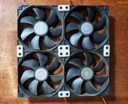 Parametric Computer Fan Joining Brackets (many sizes)