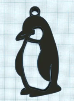 Penguin keychain