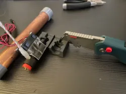 PTFE cutter (MK3S+ remix) with wider cutting slot
