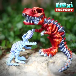Public Release: Flexi Factory Skeleton T-Rex