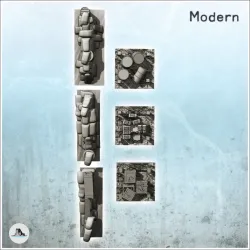 Set of fortified positions and ammunition reserves for modern infantry (4) - Cold Era Modern Warfare Conflict World War 3 RPG  Post-apo