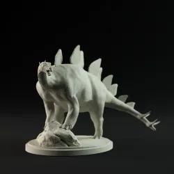 Stegosaurus looking 1-35 scale pre-supported dinosaur