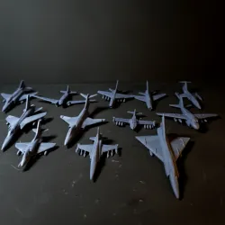 STL PACK - 15 VIETNAM War Aircraft (scale 1:200) - PERSONAL USE