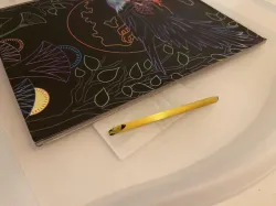 Support-Free Scratch Pen for Kids' Scratch Books