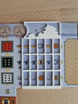 The white castle player board overlay