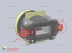 Tiger tank turret observation window locking screw.(STL-35)