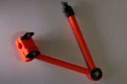 Tilt-arm for mounting accessories