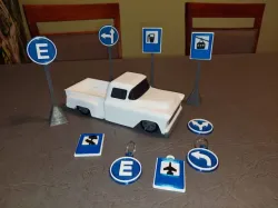 Traffic Signs (for scale models and key ring) - Set of 20 Informative Signs